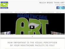 Tablet Screenshot of healthcareartconsulting.com
